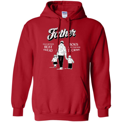 Father Is Daugther's Best Friend Son's Best Partner In Crime Shirt Red