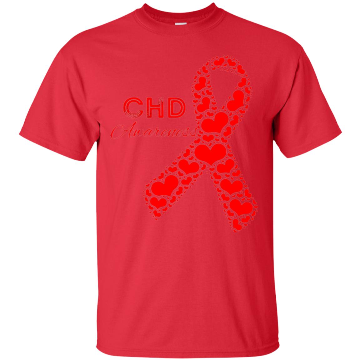 Chd Congenital Heart Defect Awareness T-shirt National Wear Red Red