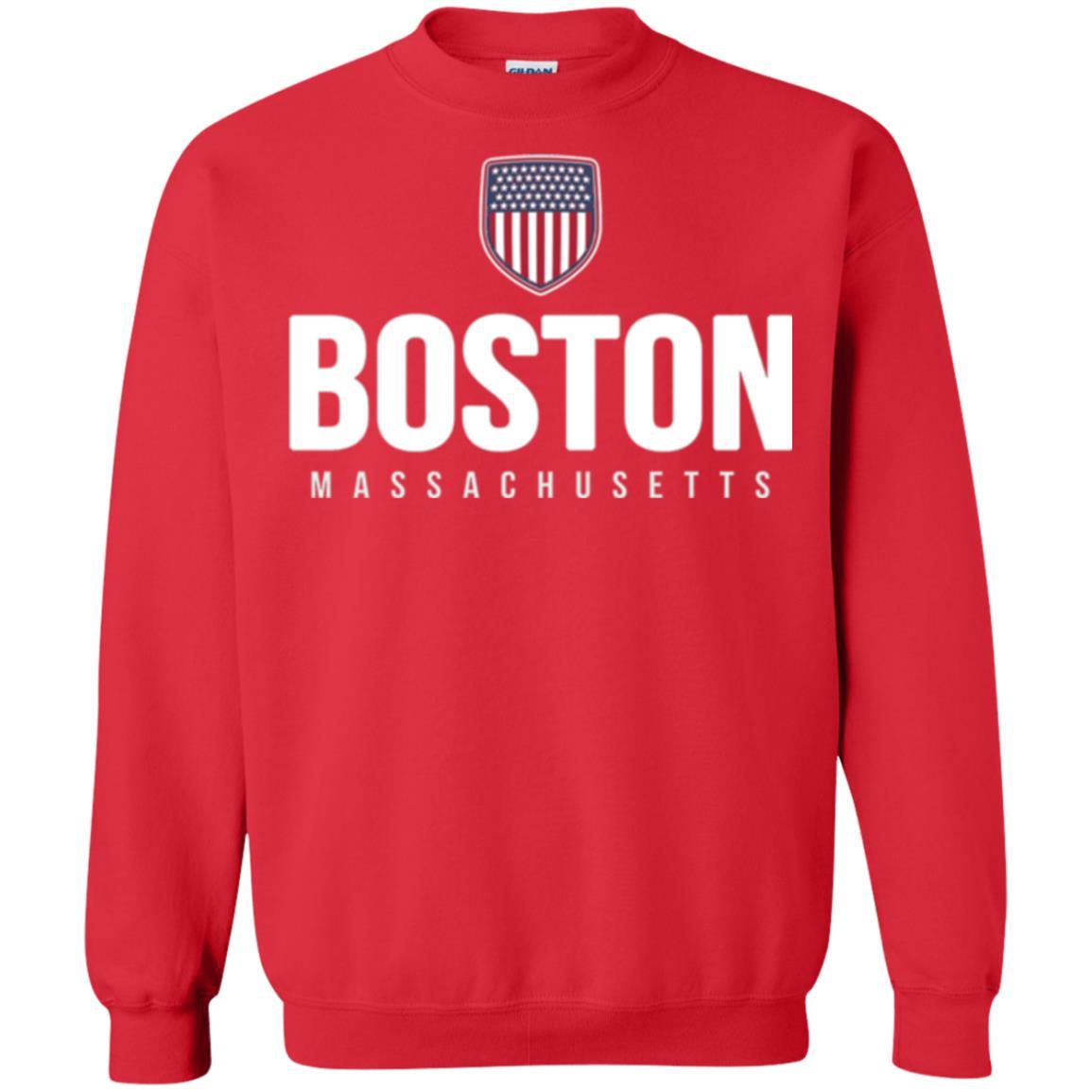 Boston Massachusetts T-shirt Red