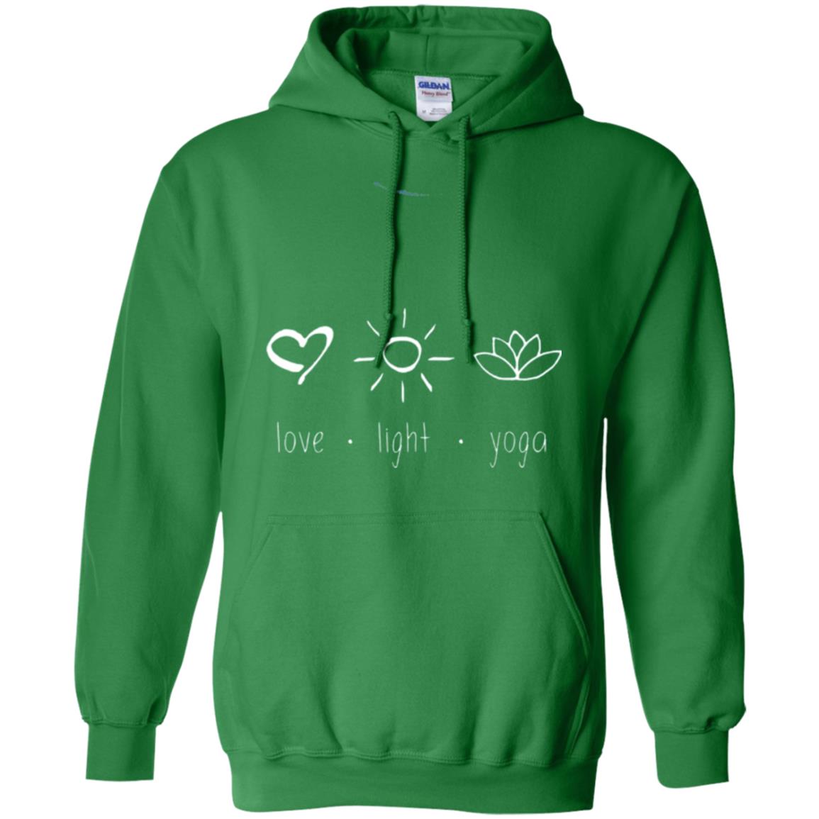 Yoga Lovers T-shirt Love Light Yoga Irish Green