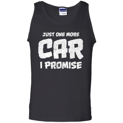 Car Lovers T-shirt Just One More Car I Promise Black