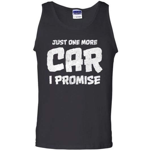 Car Lovers T-shirt Just One More Car I Promise Black