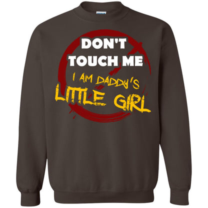 Daddy Shirt Warning Dont Touch Me I Am Daddy Of Little Girl Dark Chocolate