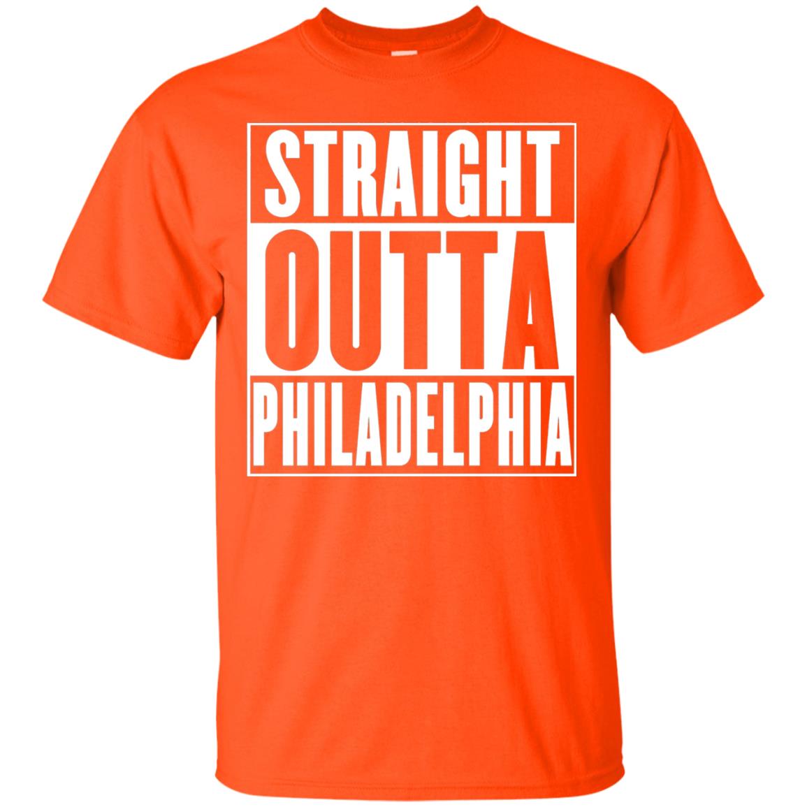Straight Outta Philadelphia T-shirt Orange