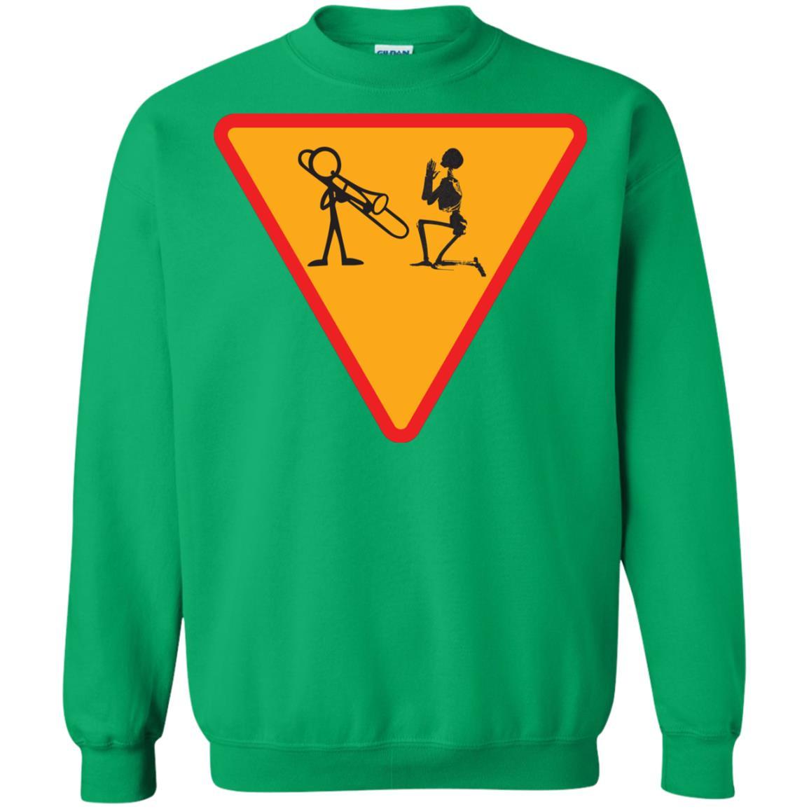 Trombone Lovers T-Shirt Funny Trombone Irish Green
