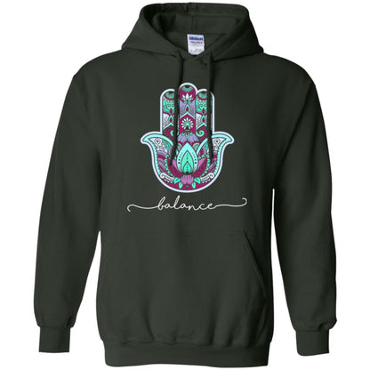 Balance Yoga Gym Hamsa T-shirt Forest Green