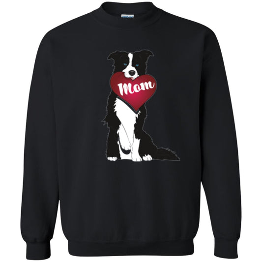 Dog Lover T-sshirt Border Collie Fetching Valentine Heart Black