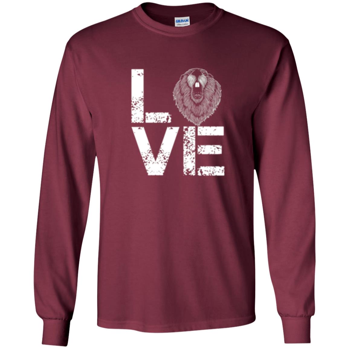 Beaver T-shirt Love Beaver Maroon