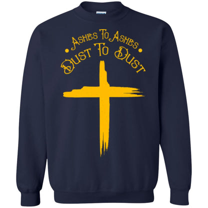 Christian T-shirt Ashes To Ashes Dust To Dust Navy