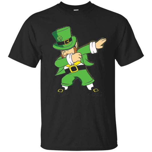St. Patrick_s Day T-shirt Irish Dabbing T-shirt Black