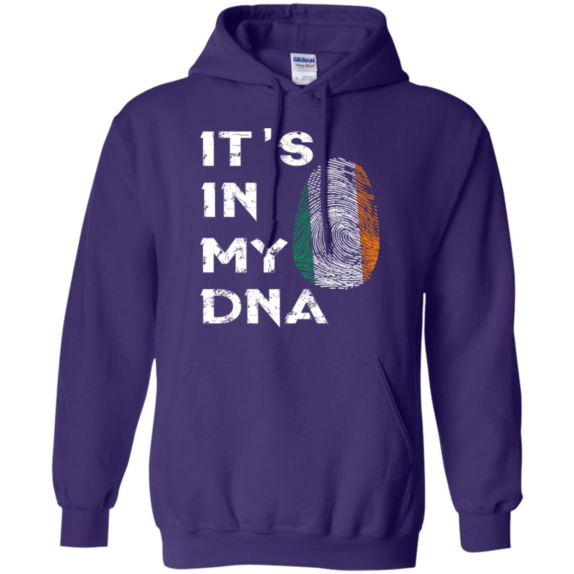 It's In My Dna Fingerprint Irish Ireland Gift Shirt Purple