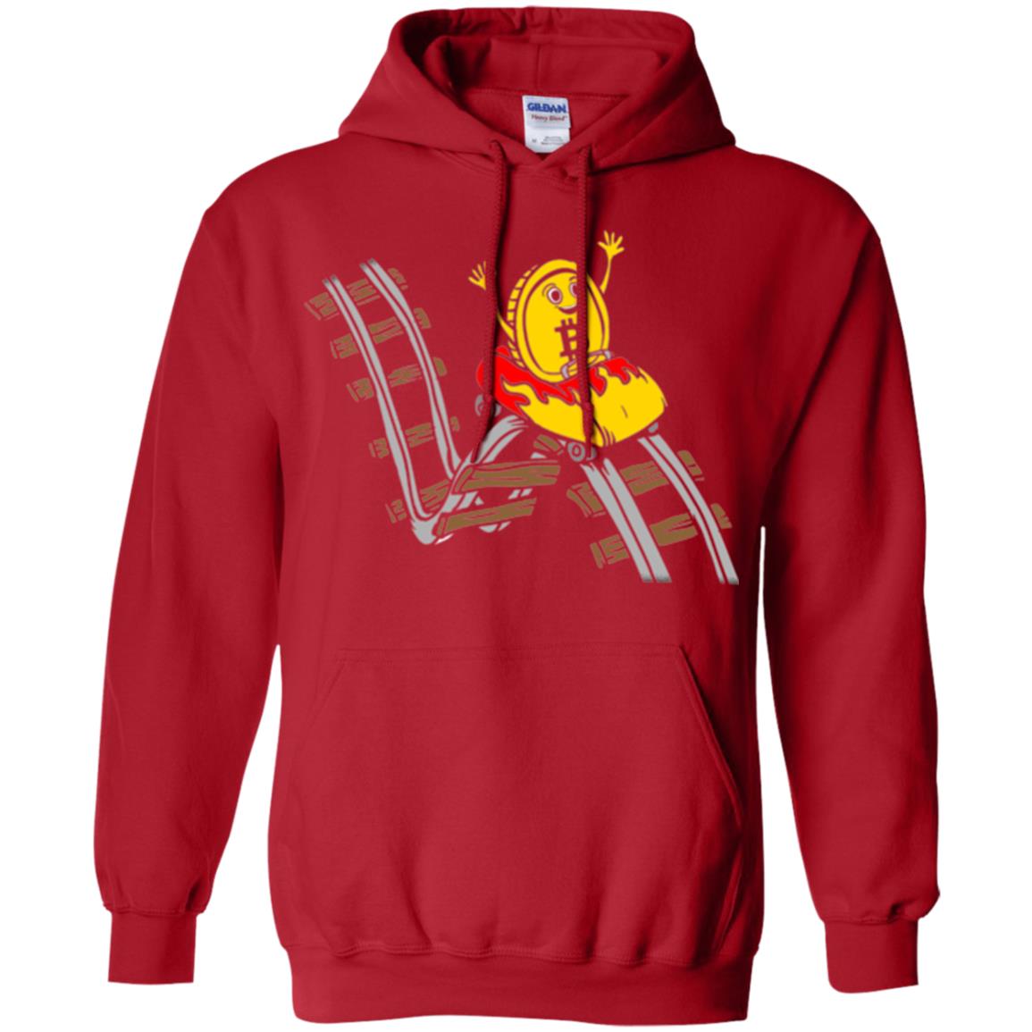 Bitcoin Rollercoaster T-shirt Red