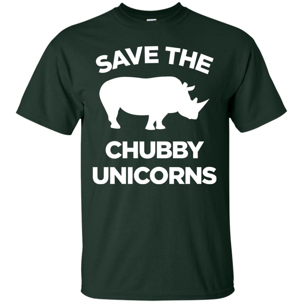 Save The Chubby Unicorns Funny Unicorn Lover T-shirt Forest