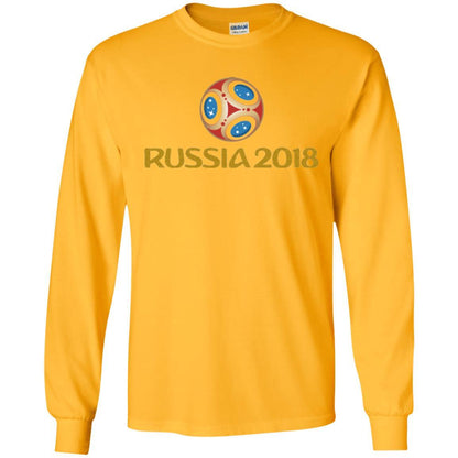 Football T-shirt Russia 2018 World Cup Gold