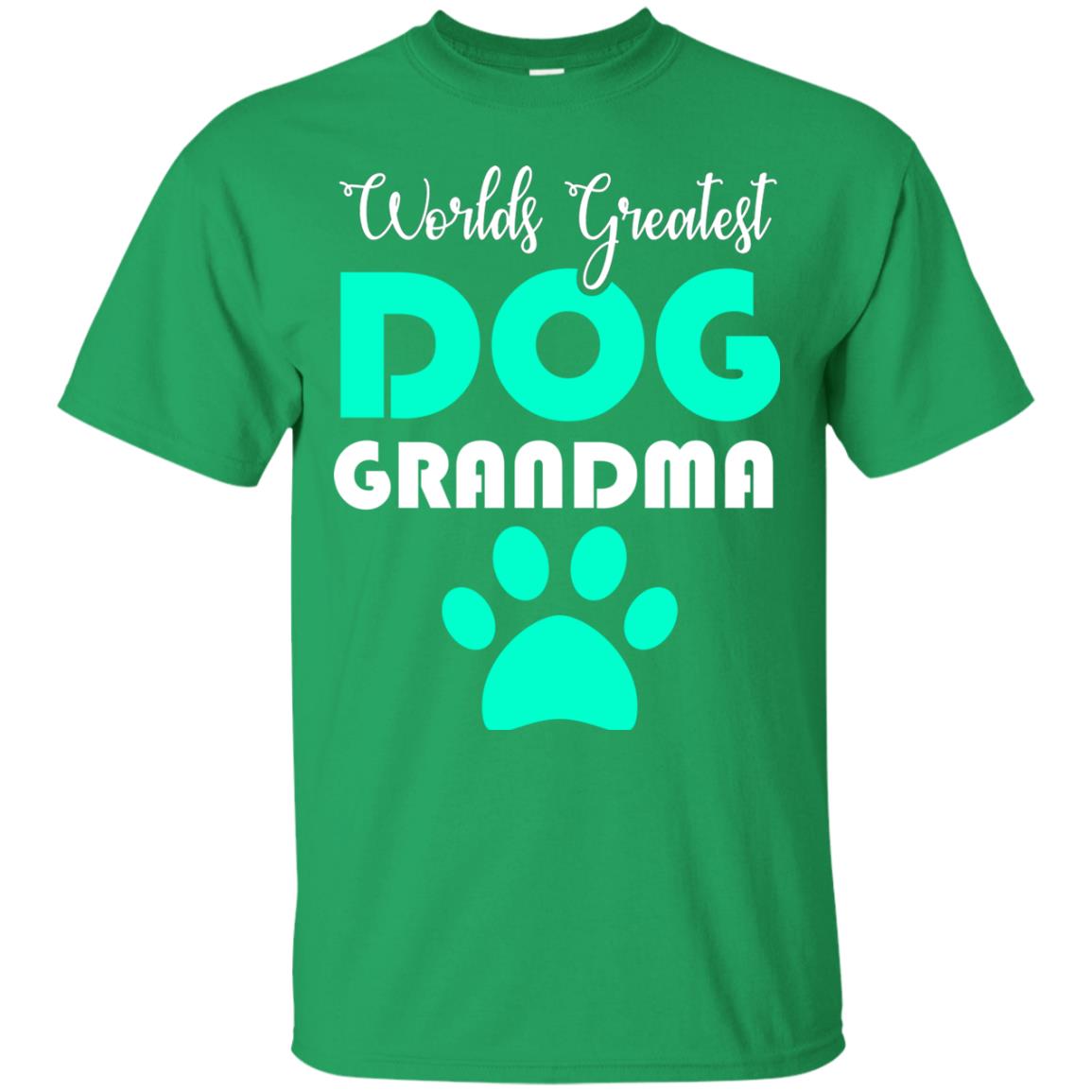 Worlds Greatest Dog Grandma Gift Shirt For Nana Irish Green