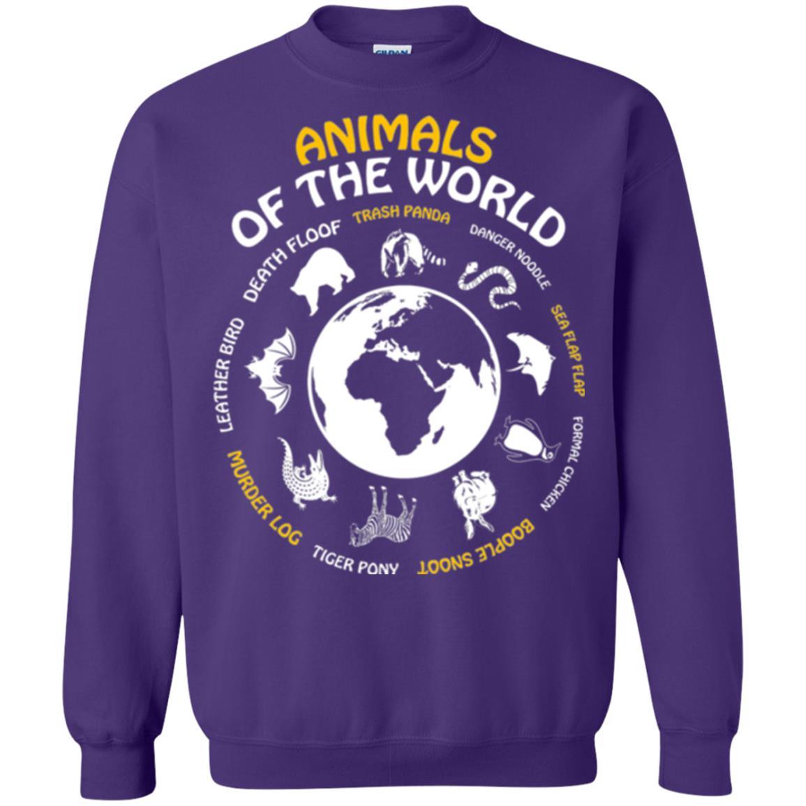 Rare Animals Of The World T-shirt Purple