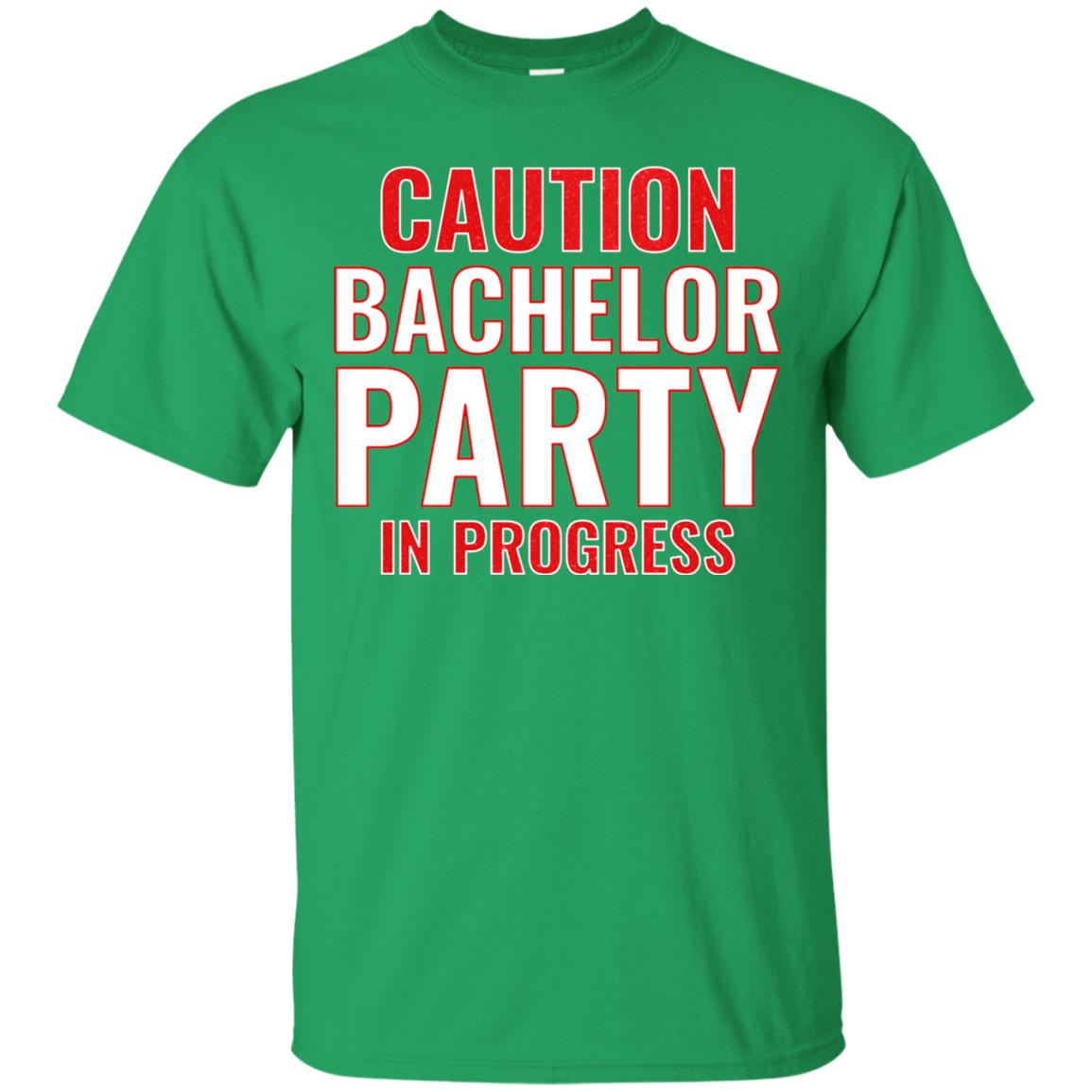 Funny Warning Caution Bachelor Party In Progress Irish Green