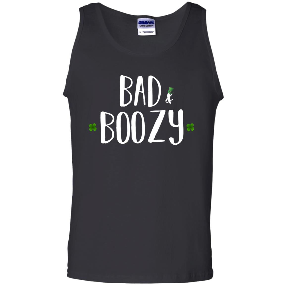 Bad And Boozy Funny Saint Patrick Day T-shirt Black