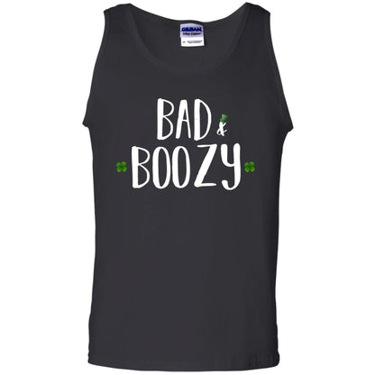 Bad And Boozy Funny Saint Patrick Day T-shirt Black