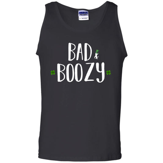 Bad And Boozy Funny Saint Patrick Day T-shirt Black