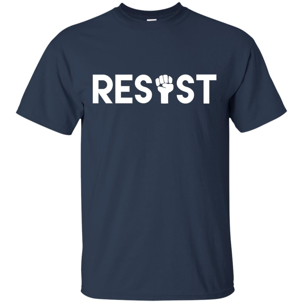 Resist Political T-shirt Navy