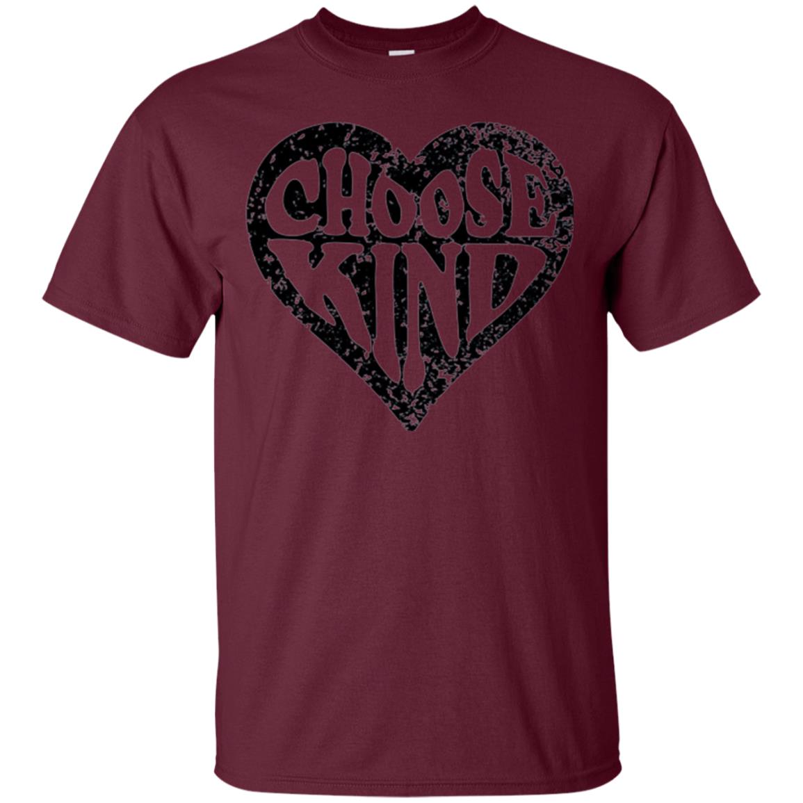 Anti Bullying T-shirt Choose Kind Movement Maroon