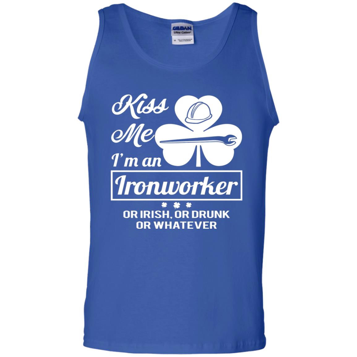 Funny St Patricks Day Shirt Kiss Me I Am An Ironworker Royal
