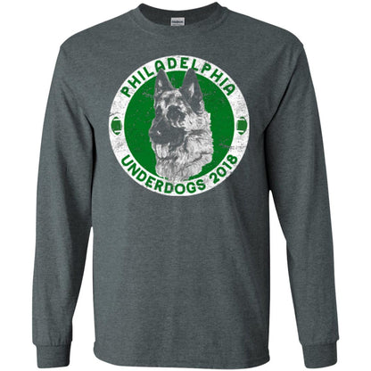Dog Lover T-shirt Philadelphia Underdogs 2018 Distressed Dark Heather