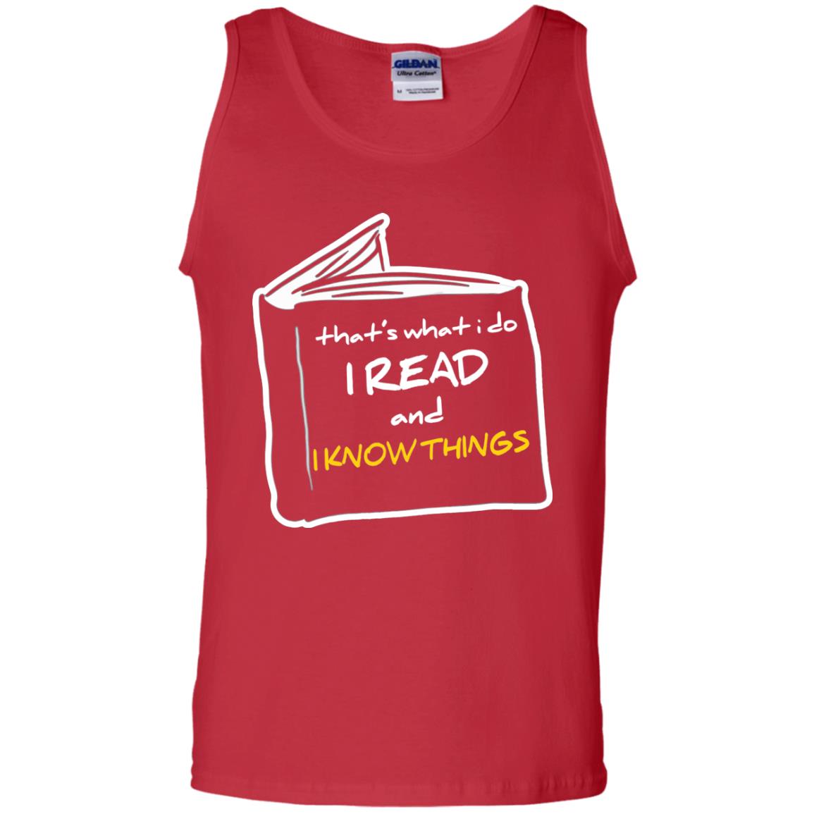 Book Lover T-shirt That's What I Do I Read And I Know Things Red