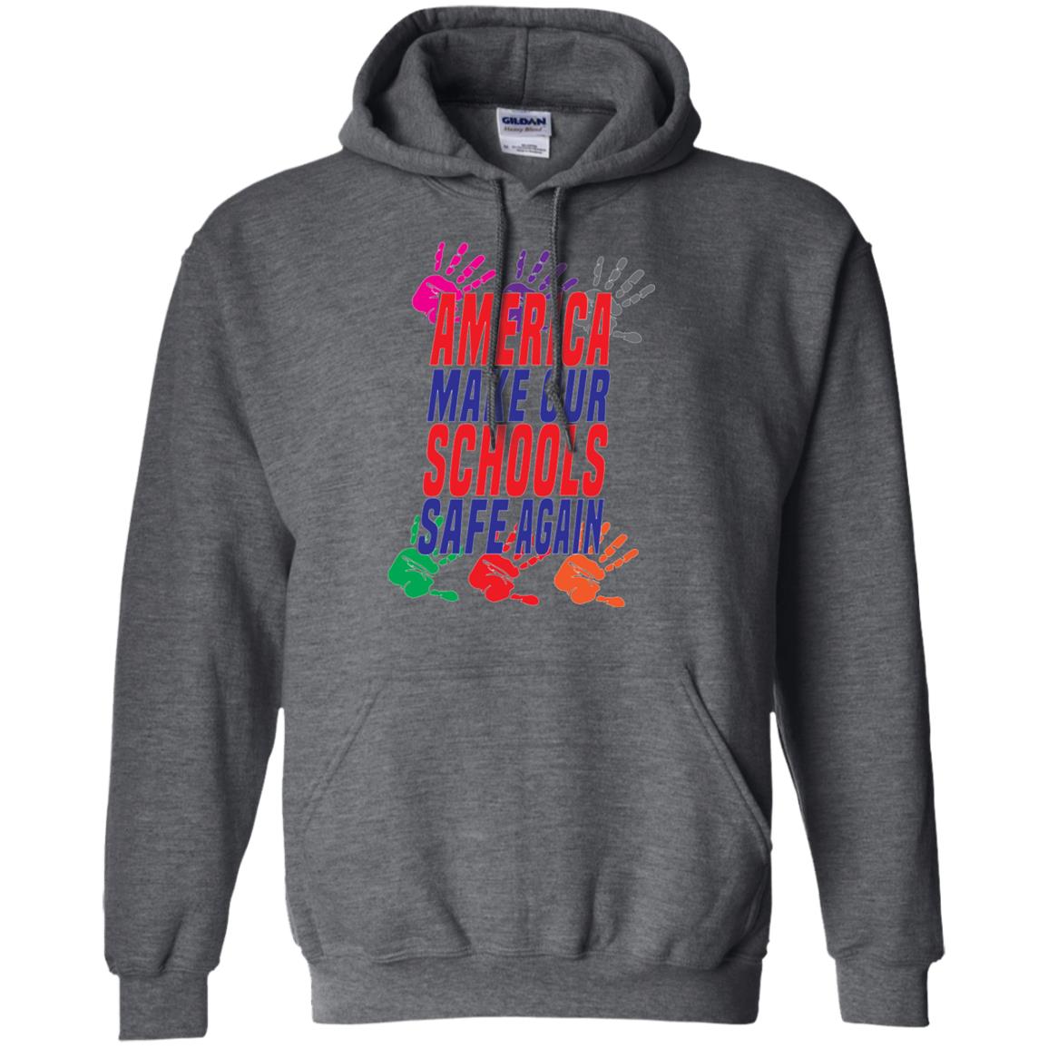 America Make Our Schools Safe Again Gu Control T-shirt Dark Heather
