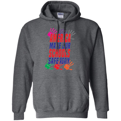 America Make Our Schools Safe Again Gu Control T-shirt Dark Heather