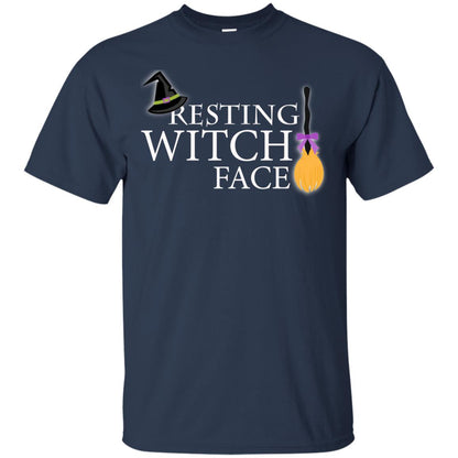 Reasting Witch Face Shirt Navy