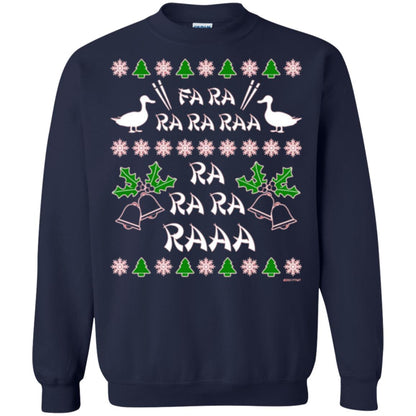 Christmas T-shirt Fa Ra Ra Chinese Duck Dinner Navy