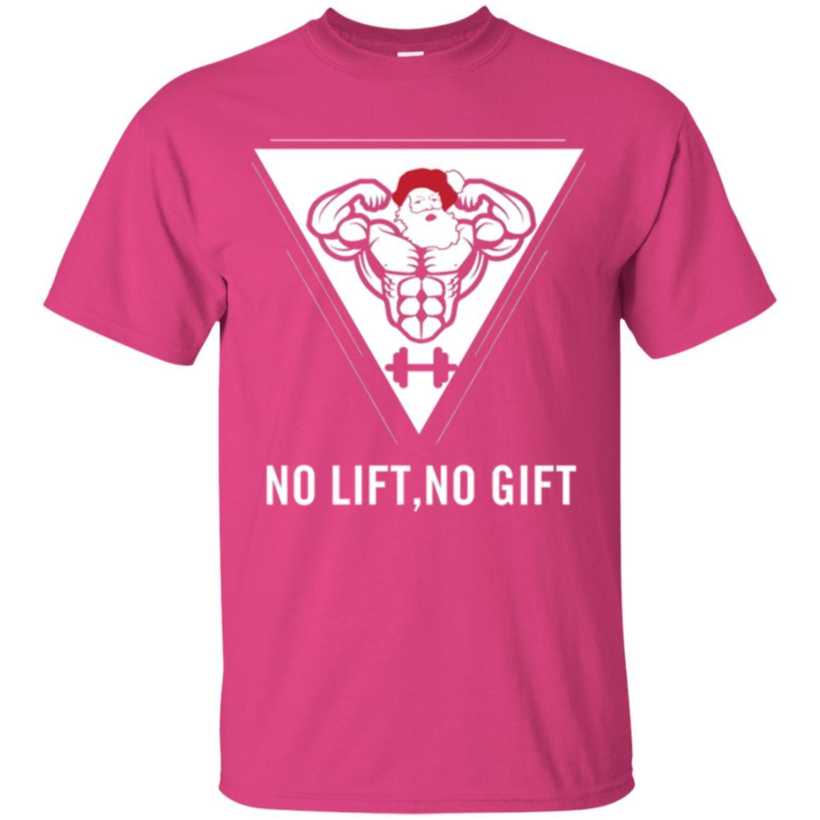 Gymer T-shirt Santa Claus No Lift No Gift Heliconia