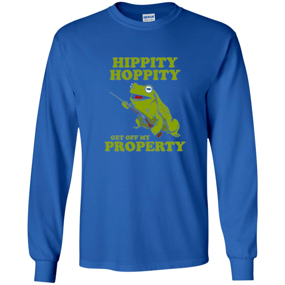 Frog Lover T-shirt Hippity Hoppity Get Off My Property Royal