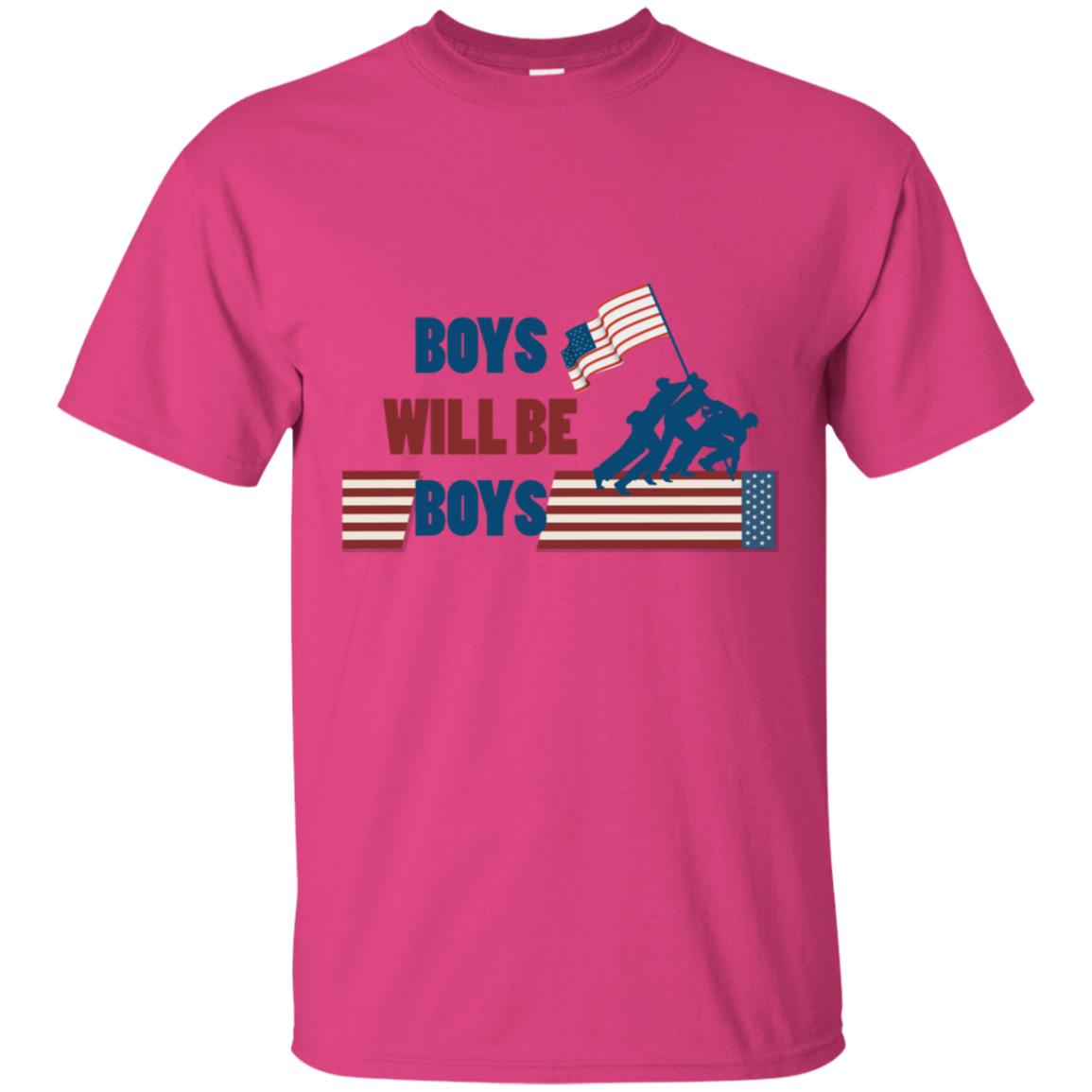 Boys Will Be Boys Military Shirt Heliconia