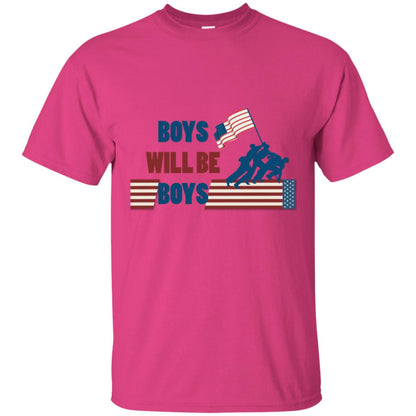 Boys Will Be Boys Military Shirt Heliconia