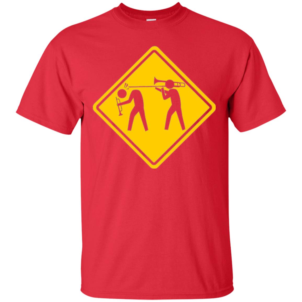 Funny Trombonist T-shirt Red