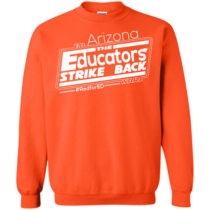 Arizona Teacher Tshirt Red For Ed Arizona The Educators Strike Back Orange