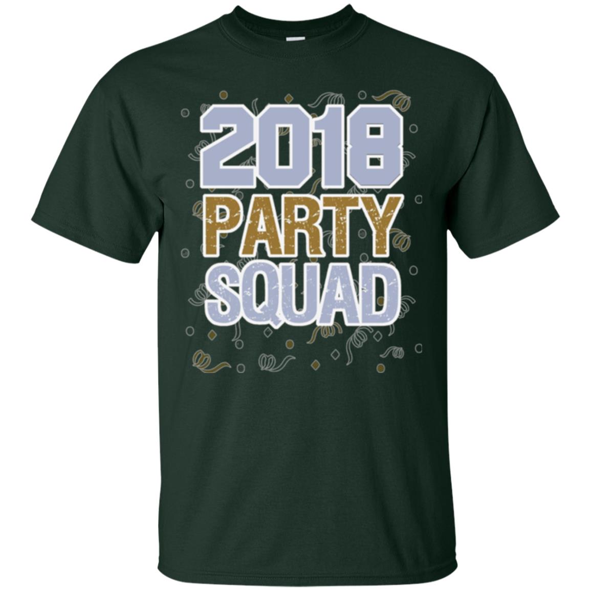 New Years Eve 2018 T-shirt Party Squad Forest Green