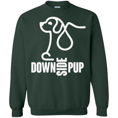 Dog Lover T-shirt Down Side Pup T-shirt Forest Green