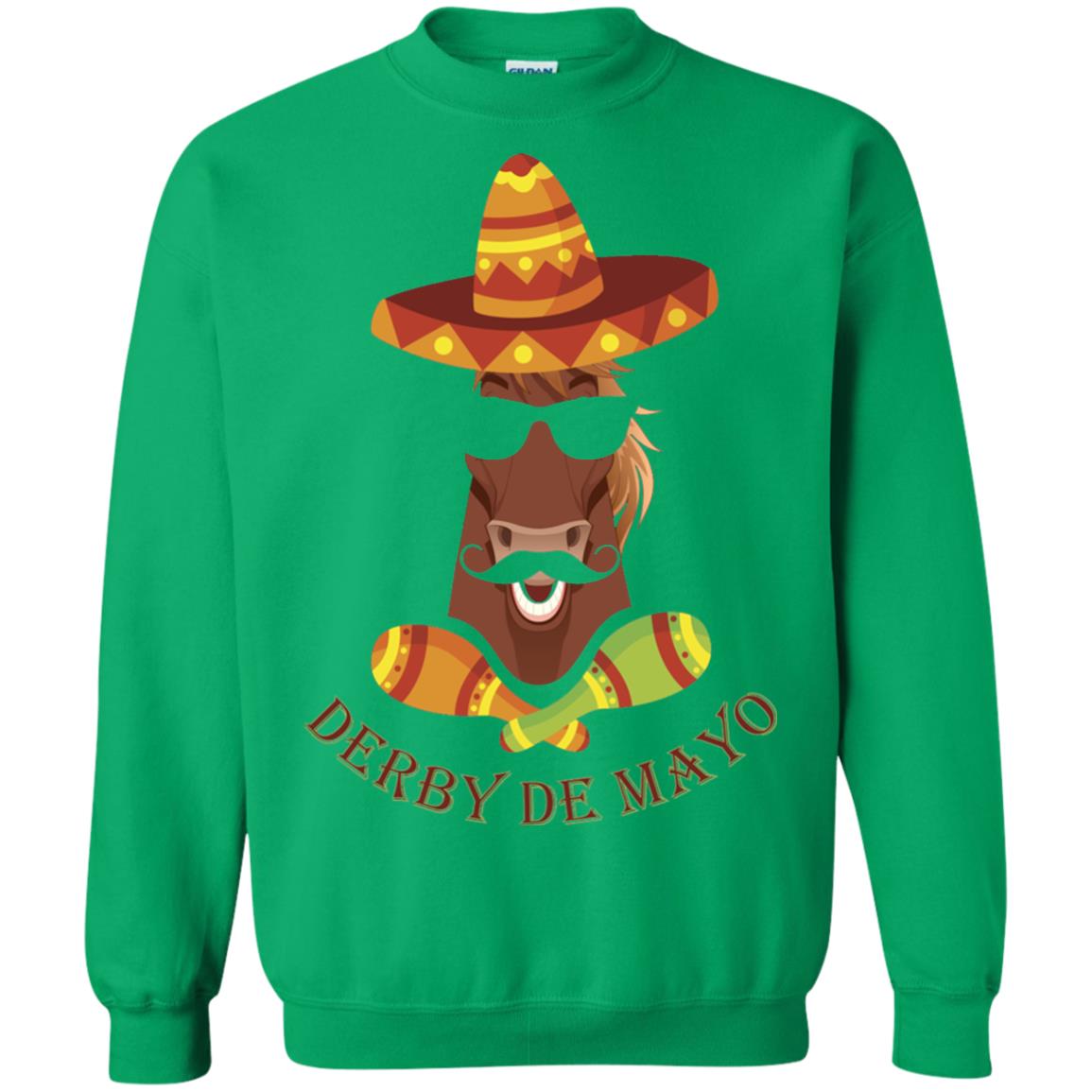 Derby De Mayo Kentucky Horse Race Sombrero Mexican T-shirt Irish Green