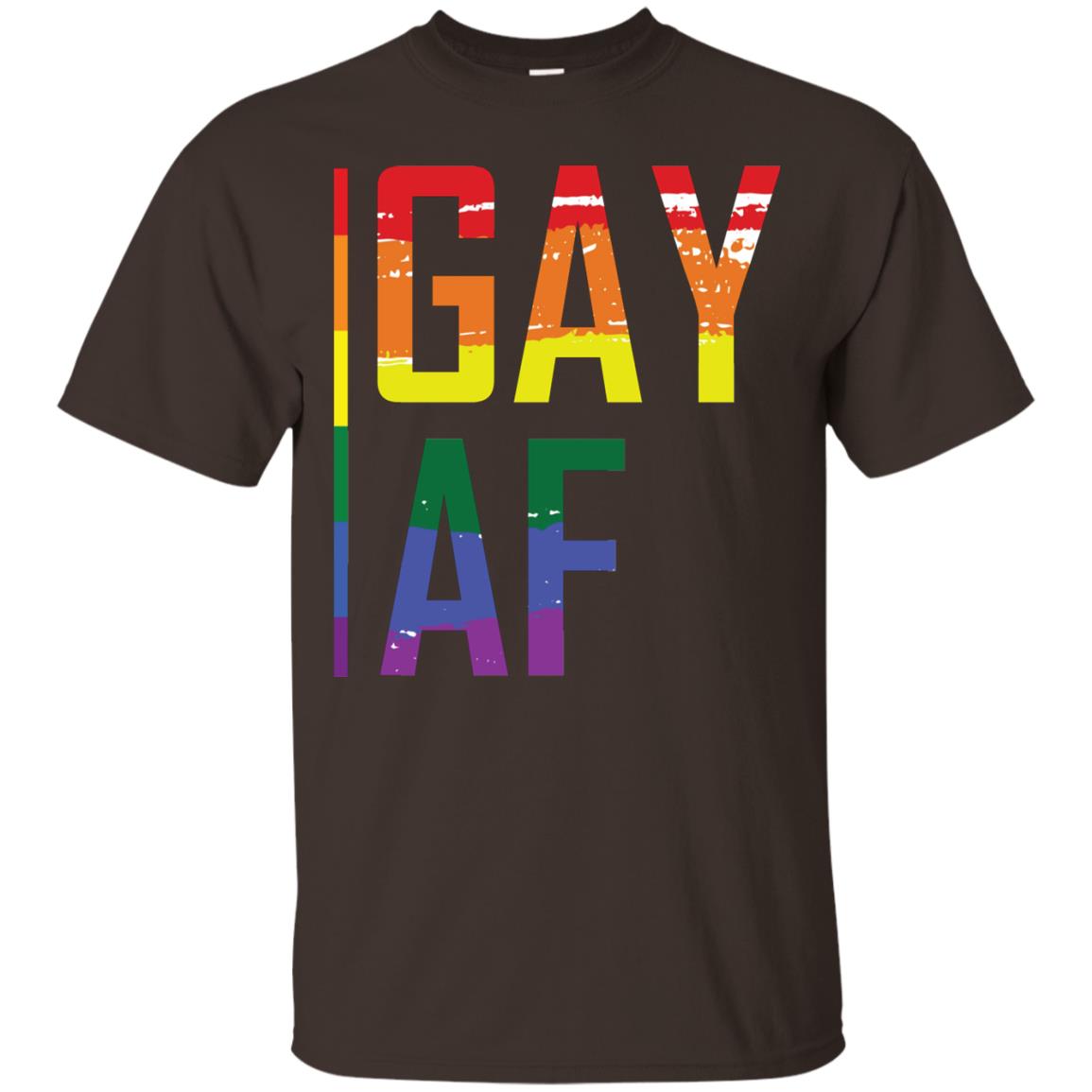 Gay Af Lgbt Pride Month 2018 Shirt Dark Chocolate