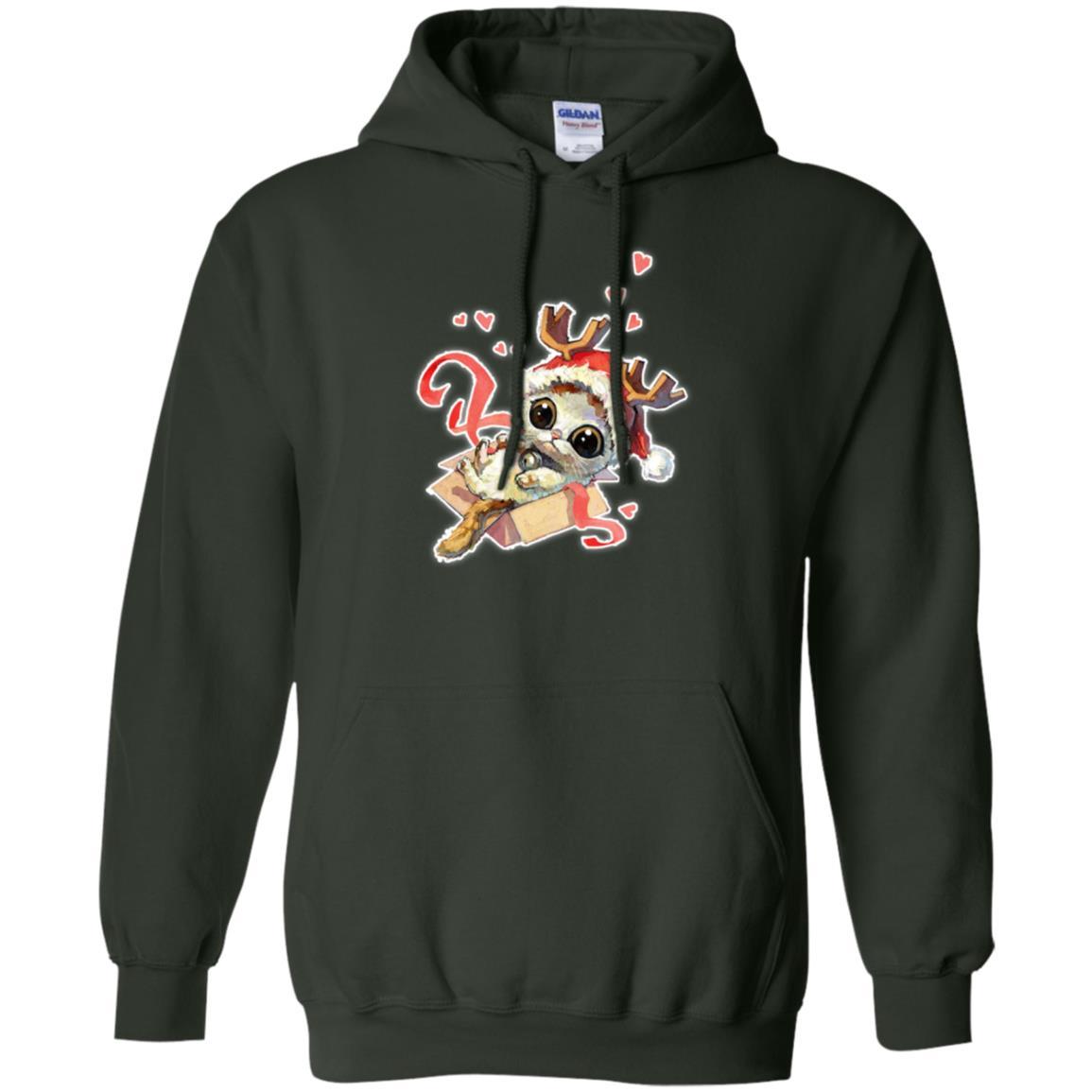 Cat Lover T-shirt Merry Christmas Forest Green