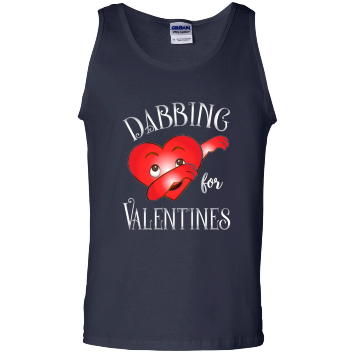 Valentines Day T-shirt Dabbing Heart T-shirt Navy
