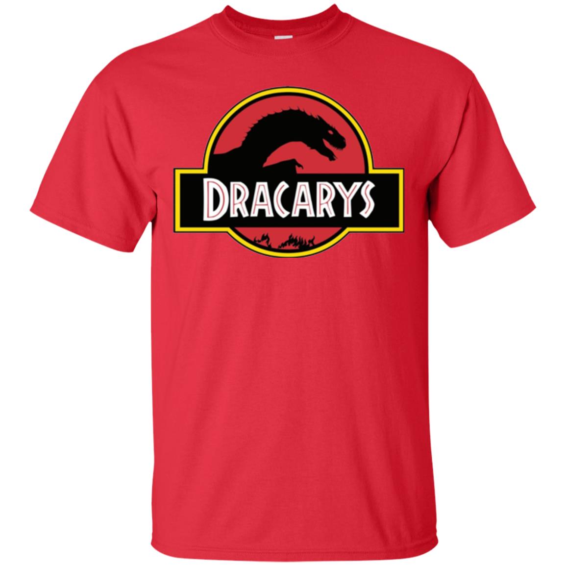 Dracarys Dragon Dinosaur T-shirt Red