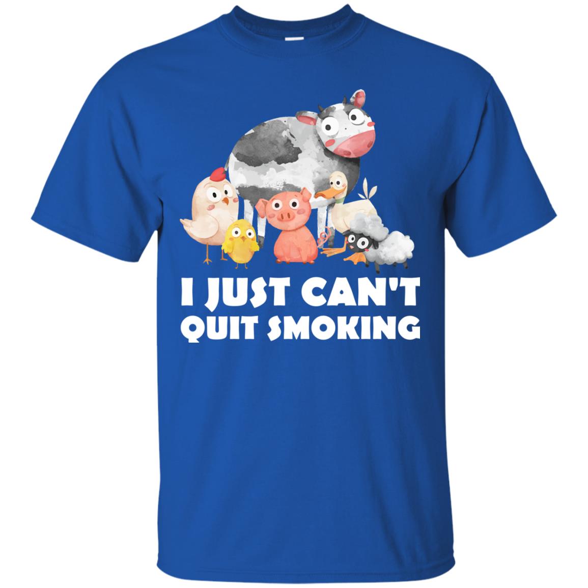 I Just Can_t Quit Smoking Smoke Meats And Bar-b-cue T-shirt Royal