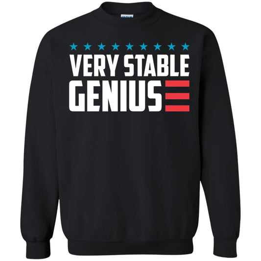 Funny Political T-shirt Very Stable Genius Black
