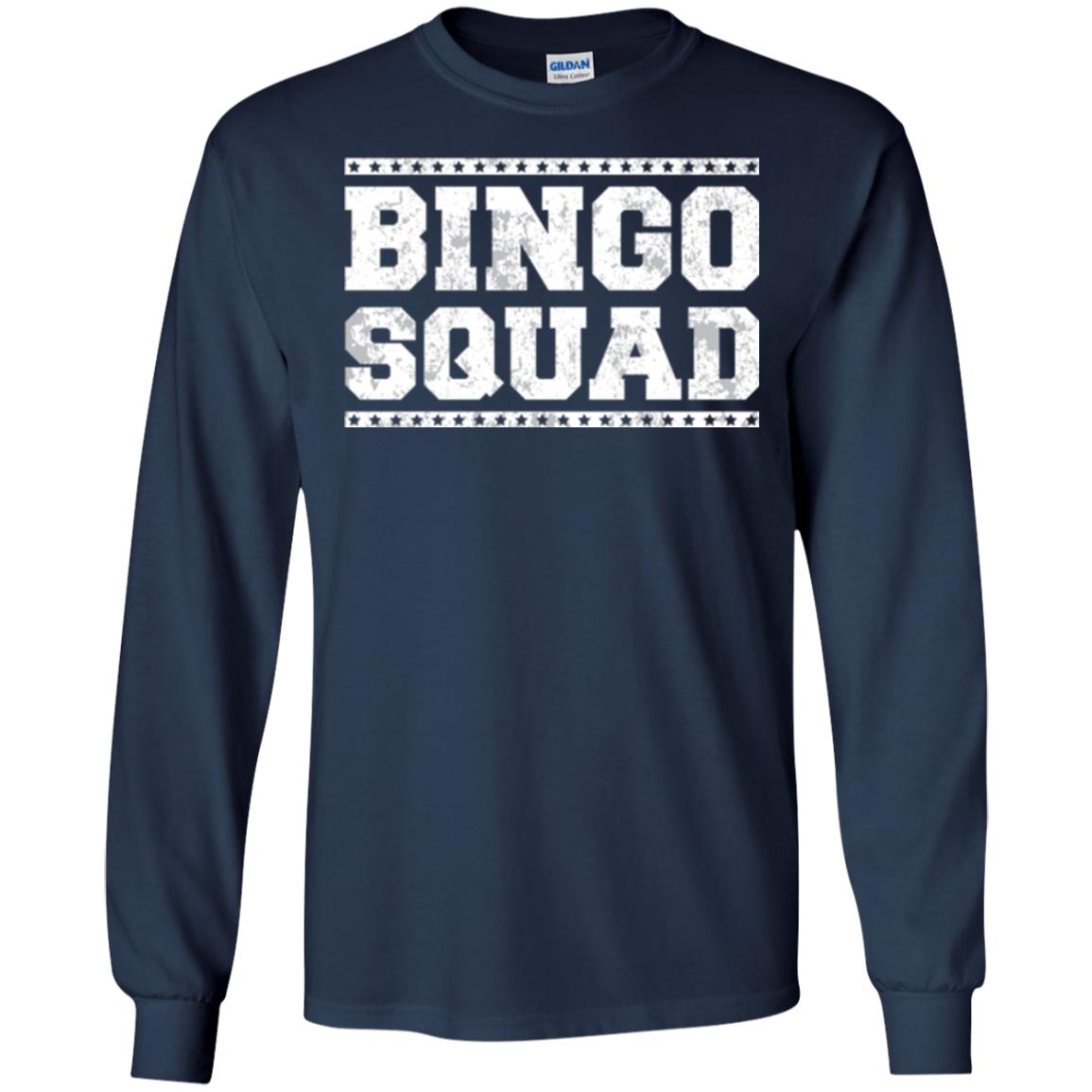 Bingo Squad Distressed Style Lucky Player T-shirt Navy