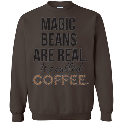 Coffee Lovers T-shirt Magic Beans Are Real It_s Called Coffee Dark Chocolate